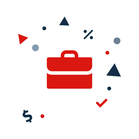 Styled briefcase icon